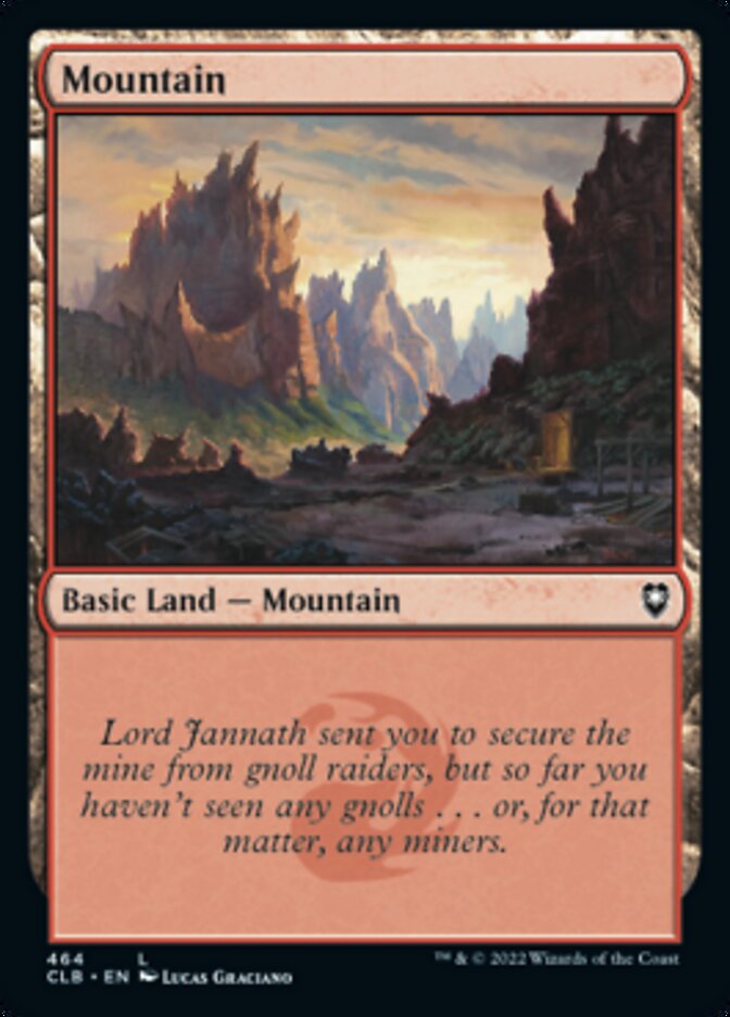 Mountain (464) [Commander Legends: Battle for Baldur's Gate] | Red Riot Games CA