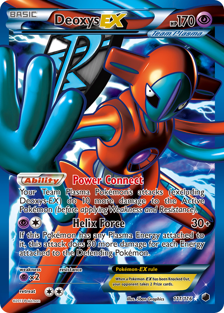 Deoxys EX (111/116) [Black & White: Plasma Freeze] | Red Riot Games CA