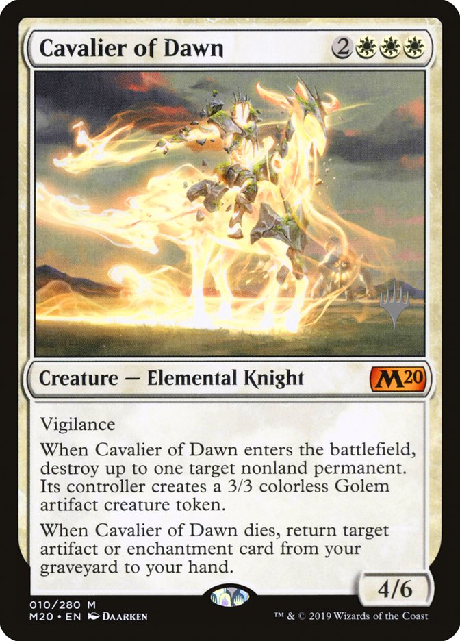 Cavalier of Dawn (Promo Pack) [Core Set 2020 Promos] | Red Riot Games CA