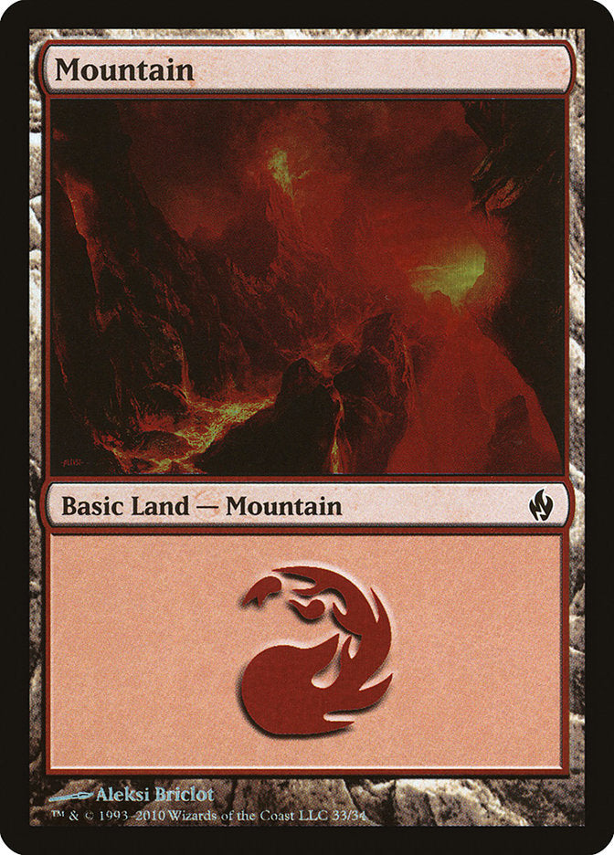 Mountain (33) [Premium Deck Series: Fire and Lightning] | Red Riot Games CA