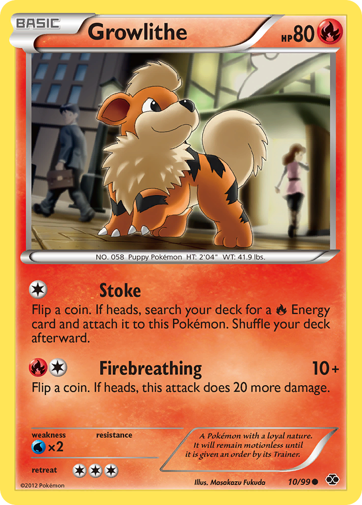 Growlithe (10/99) [Black & White: Next Destinies] | Red Riot Games CA