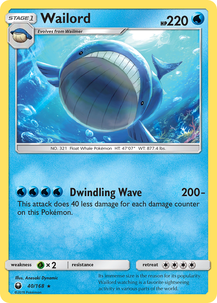 Wailord (40/168) [Sun & Moon: Celestial Storm] | Red Riot Games CA