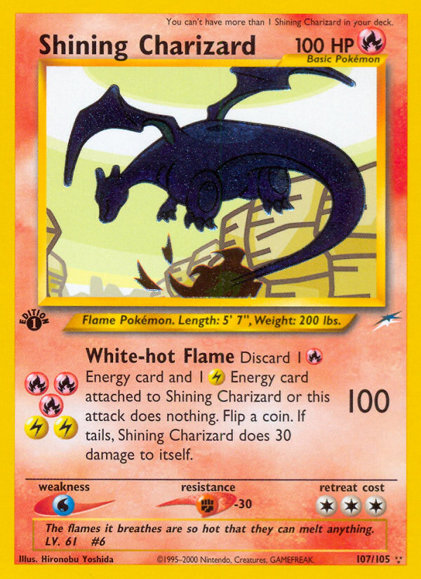 Shining Charizard (107/105) [Neo Destiny 1st Edition] | Red Riot Games CA