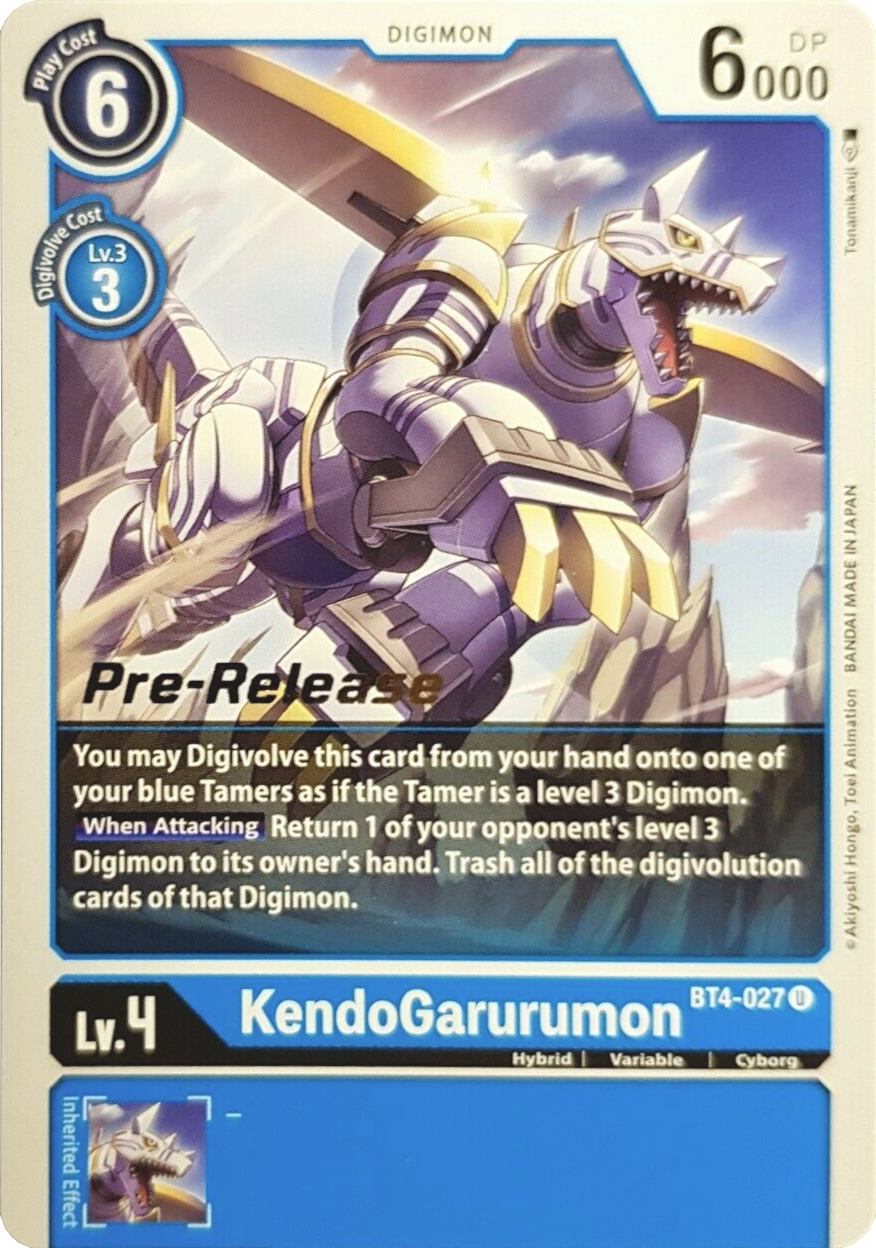 KendoGarurumon [BT4-027] [Great Legend Pre-Release Promos]