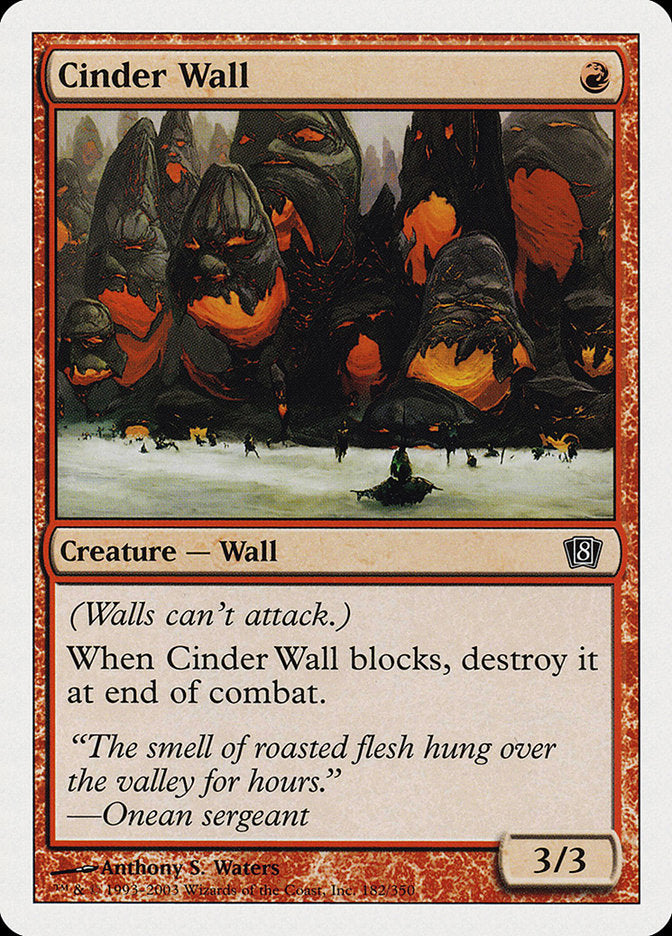 Cinder Wall [Eighth Edition] | Red Riot Games CA