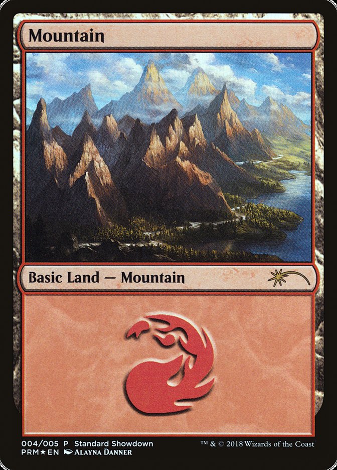 Mountain (4) [Magic 2019 Standard Showdown] | Red Riot Games CA