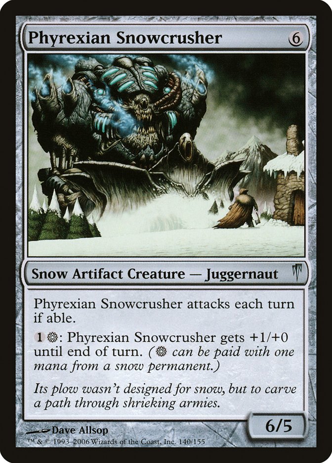 Phyrexian Snowcrusher [Coldsnap] | Red Riot Games CA