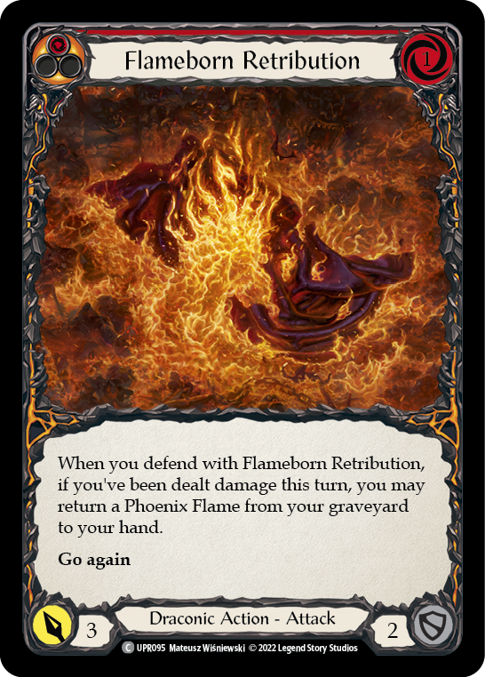 Flameborn Retribution [UPR095] (Uprising)  Rainbow Foil | Red Riot Games CA