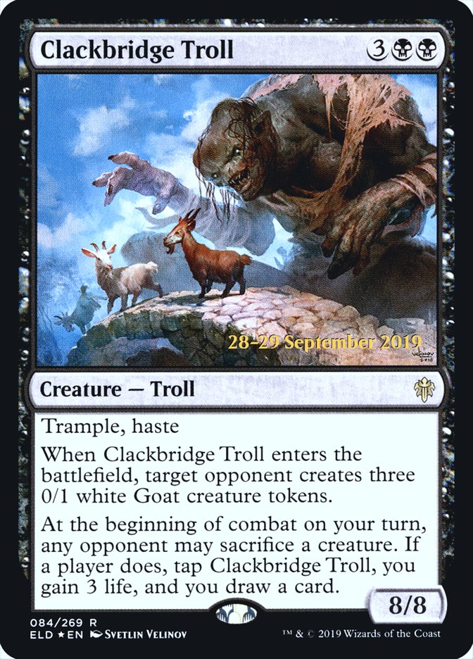Clackbridge Troll [Throne of Eldraine Prerelease Promos] | Red Riot Games CA