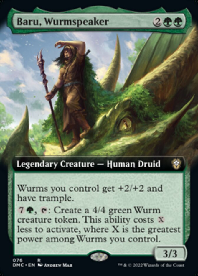 Baru, Wurmspeaker (Extended Art) [Dominaria United Commander] | Red Riot Games CA