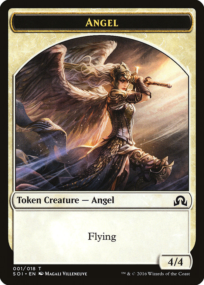 Angel Token [Shadows over Innistrad Tokens] | Red Riot Games CA