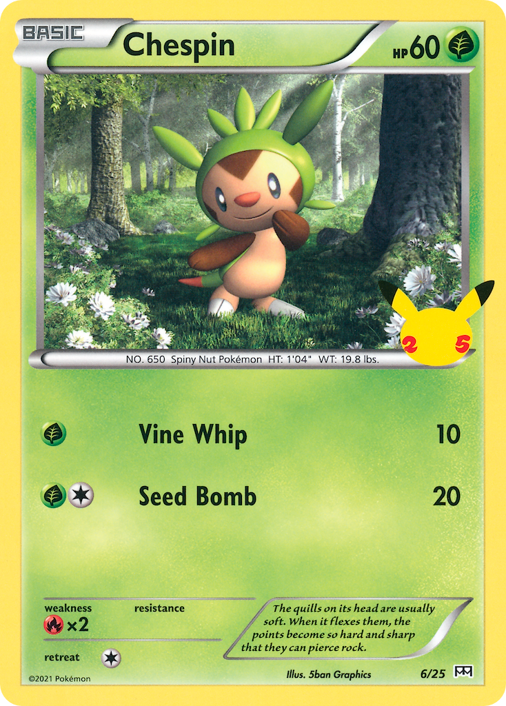 Chespin (6/25) [McDonald's 25th Anniversary] | Red Riot Games CA