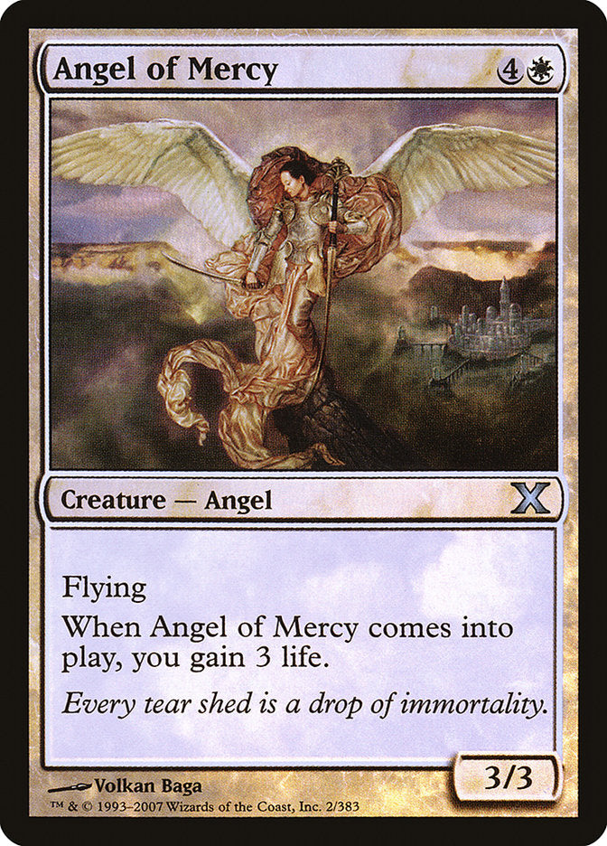 Angel of Mercy (Premium Foil) [Tenth Edition] | Red Riot Games CA