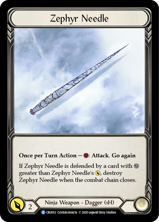 Zephyr Needle [CRU052] (Crucible of War)  1st Edition Normal | Red Riot Games CA