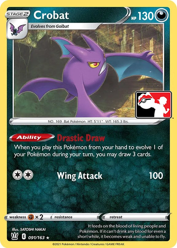 Crobat (091/163) [Prize Pack Series One] | Red Riot Games CA