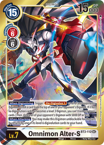 Omnimon Alter-S [BT3-112] (Alternate Art) [Release Special Booster Ver.1.5] | Red Riot Games CA