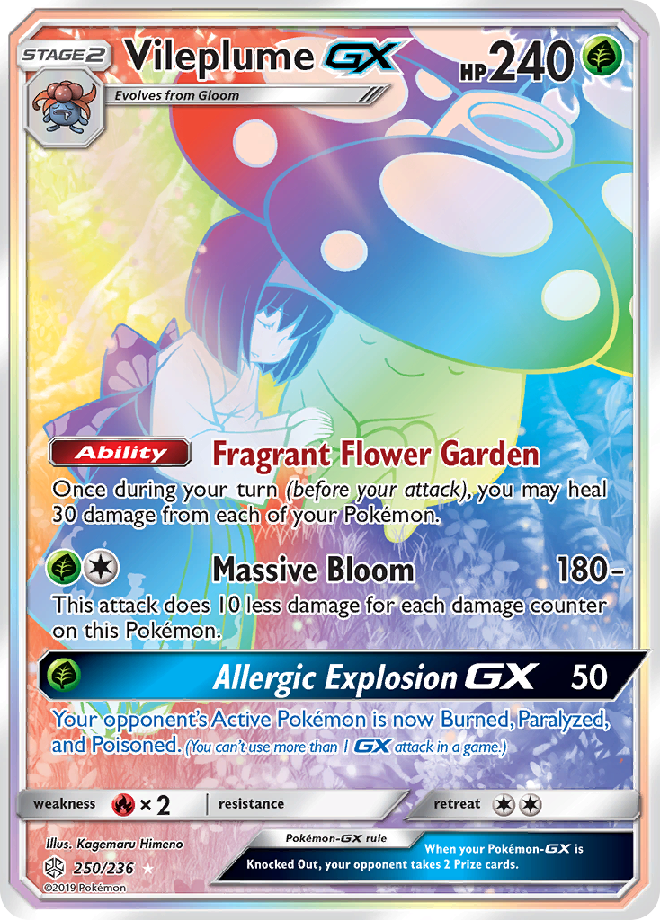 Vileplume GX (250/236) [Sun & Moon: Cosmic Eclipse] | Red Riot Games CA