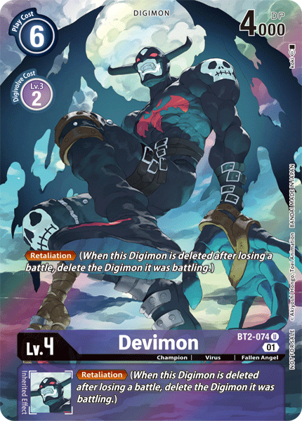 Devimon [BT2-074] (Alternate Art) [Release Special Booster Ver.1.0] | Red Riot Games CA
