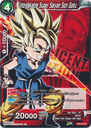 Unbreakable Super Saiyan Son Goku (SD2-03) [Magnificent Collection Fusion Hero] | Red Riot Games CA
