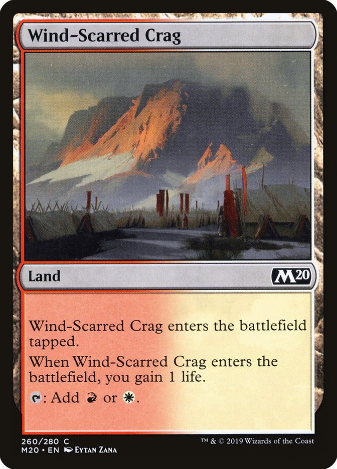Wind-Scarred Crag [Core Set 2020] | Red Riot Games CA