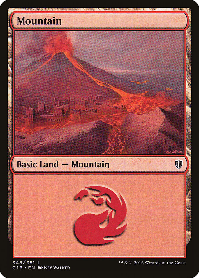 Mountain (348) [Commander 2016] | Red Riot Games CA