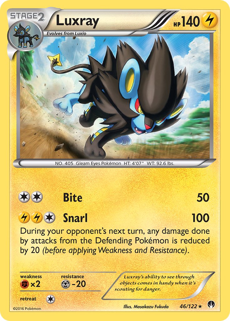 Luxray (46/122) (Cracked Ice Holo) [XY: BREAKpoint] | Red Riot Games CA