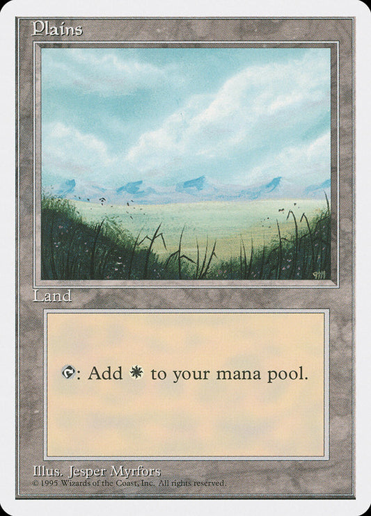 Plains (No Trees / Signature on Right) [Fourth Edition]