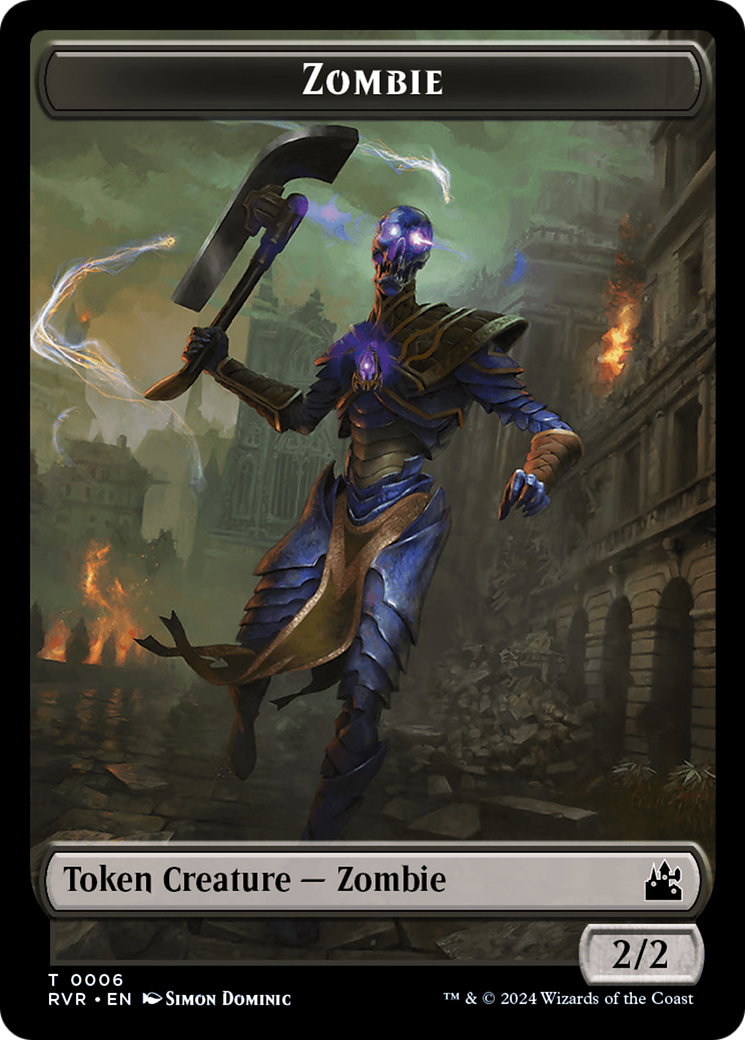 Bird // Zombie Double-Sided Token [Ravnica Remastered Tokens] | Red Riot Games CA