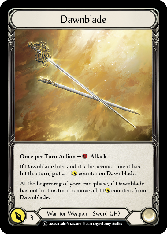 Dawnblade [U-CRU078] (Crucible of War Unlimited)  Unlimited Rainbow Foil | Red Riot Games CA