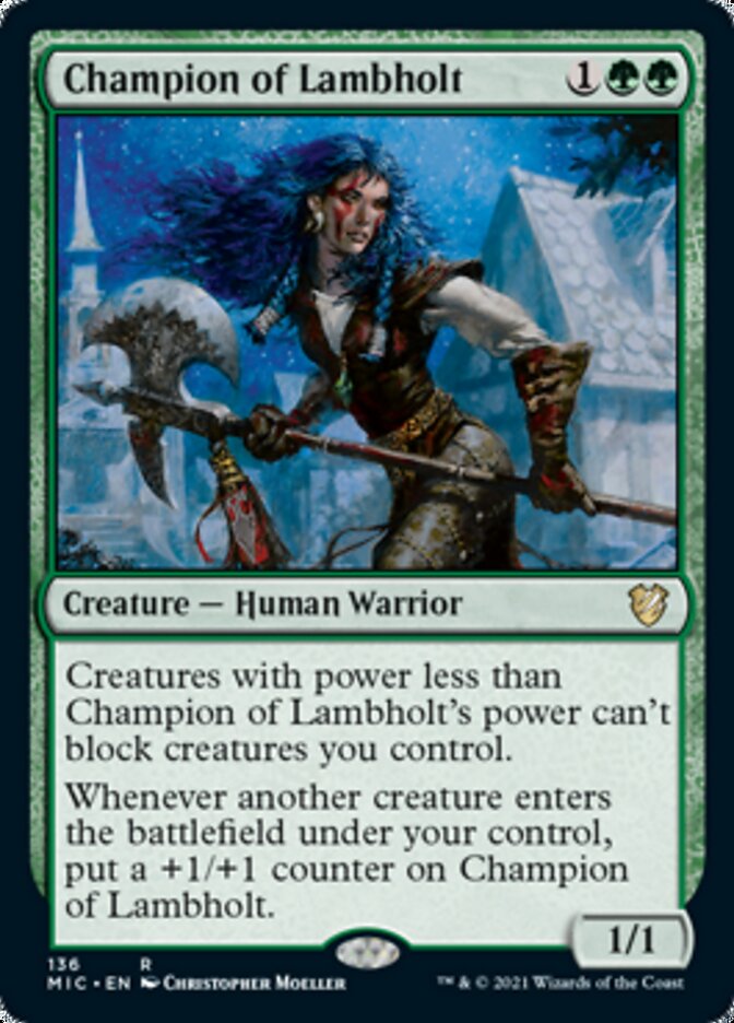 Champion of Lambholt [Innistrad: Midnight Hunt Commander] | Red Riot Games CA