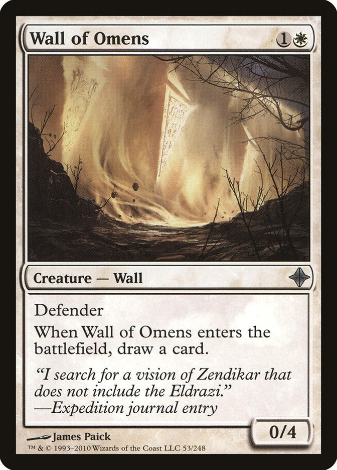 Wall of Omens [Rise of the Eldrazi] | Red Riot Games CA
