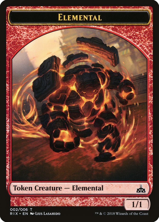 Elemental Token (002/006) [Rivals of Ixalan Tokens] | Red Riot Games CA