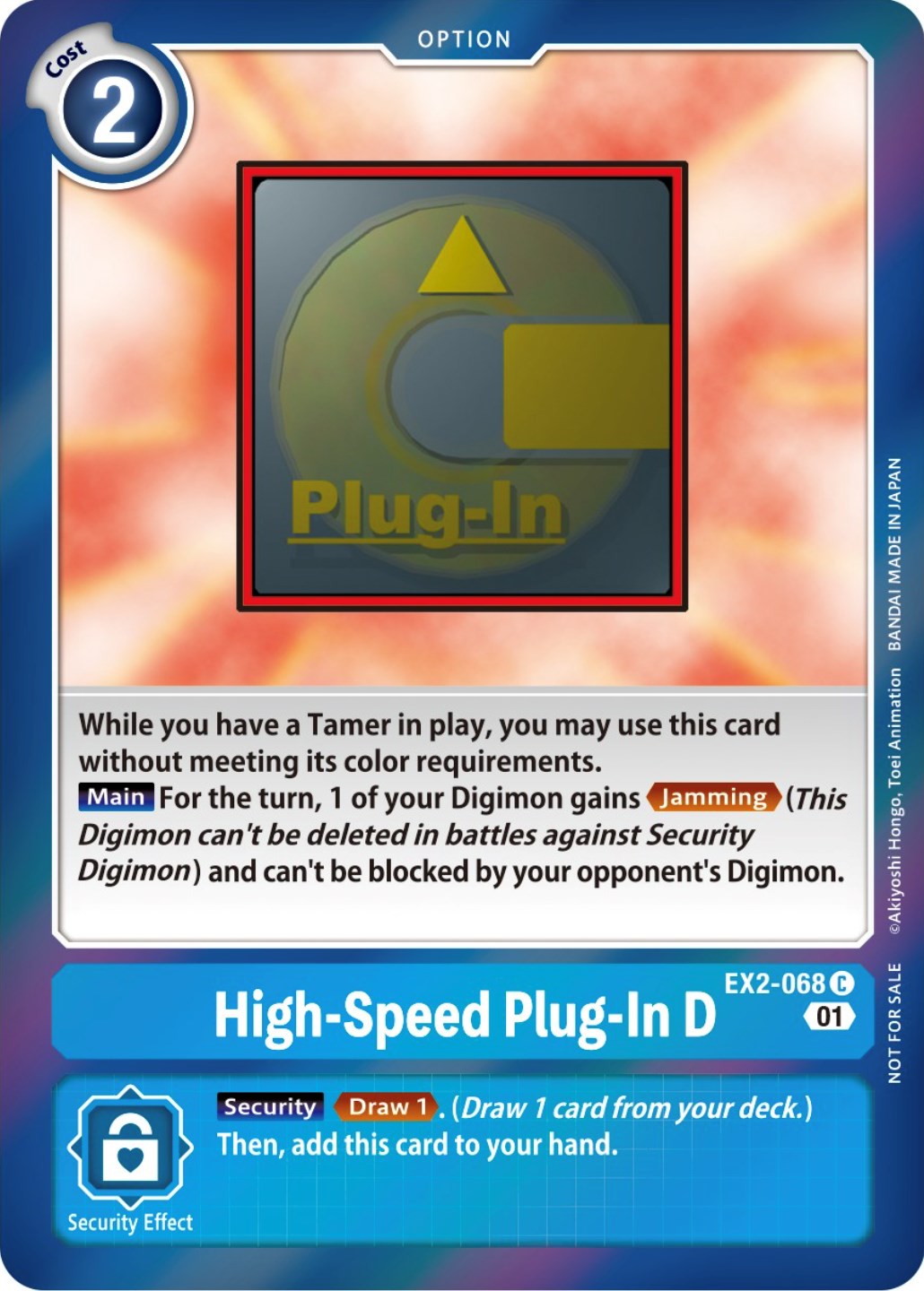 High-Speed Plug-In D [EX2-068] (Event Pack 4) [Digital Hazard Promos] | Red Riot Games CA