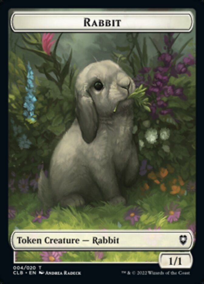 Rabbit Token [Commander Legends: Battle for Baldur's Gate Tokens] | Red Riot Games CA