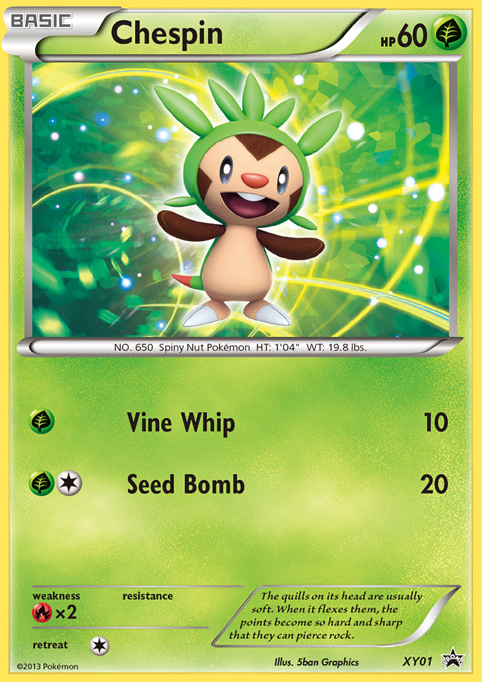Chespin (XY01) [XY: Black Star Promos] | Red Riot Games CA