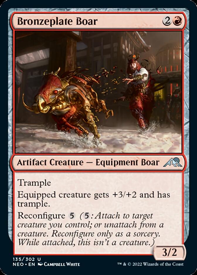 Bronzeplate Boar [Kamigawa: Neon Dynasty] | Red Riot Games CA