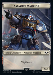 Astartes Warrior // Clue Double-Sided Token (Surge Foil) [Warhammer 40,000 Tokens] | Red Riot Games CA