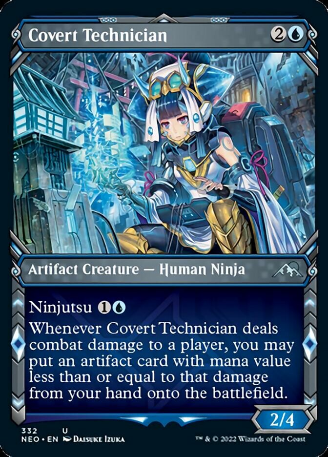 Covert Technician (Showcase Ninja) [Kamigawa: Neon Dynasty] | Red Riot Games CA