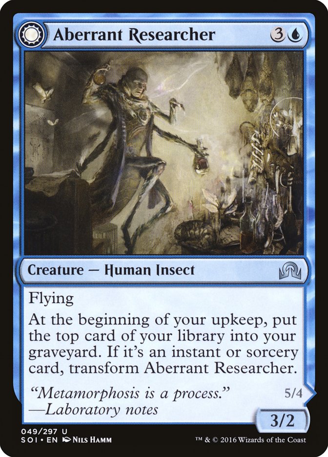 Aberrant Researcher // Perfected Form [Shadows over Innistrad] | Red Riot Games CA