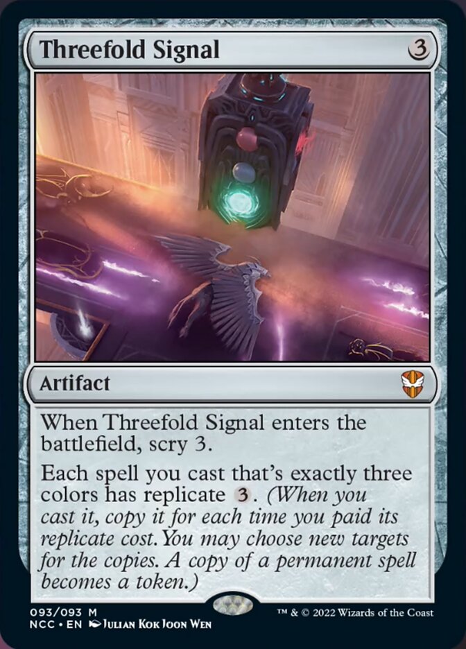 Threefold Signal [Streets of New Capenna Commander] | Red Riot Games CA