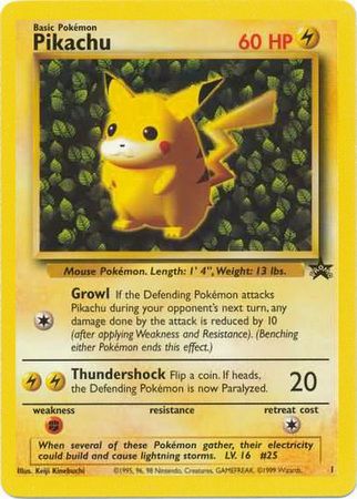 Pikachu (1) (Promo) [Wizards of the Coast: Black Star Promos] | Red Riot Games CA
