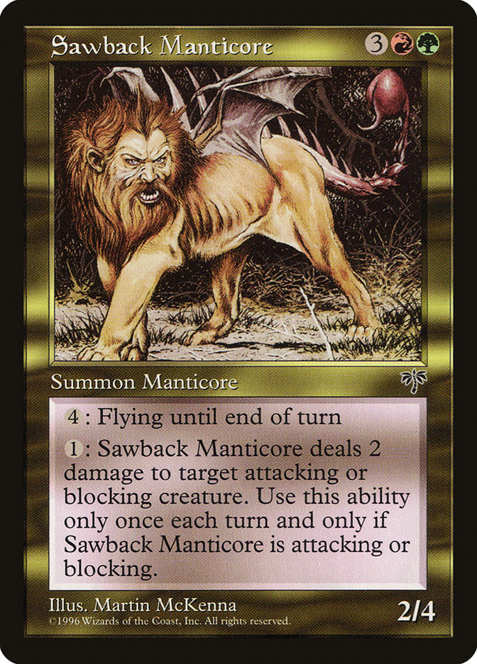 Sawback Manticore [Mirage] | Red Riot Games CA