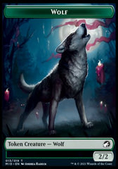 Wolf // Spirit Double-Sided Token [Innistrad: Midnight Hunt Tokens] | Red Riot Games CA