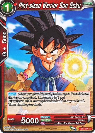 Pint-sized Warrior Son Goku (BT3-006) [Cross Worlds] | Red Riot Games CA