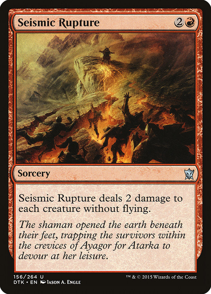 Seismic Rupture [Dragons of Tarkir] | Red Riot Games CA