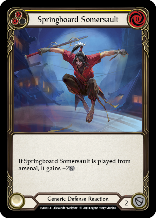 Springboard Somersault [BVO015-C] (Bravo Hero Deck)  1st Edition Normal | Red Riot Games CA