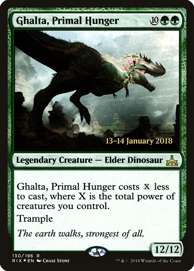Ghalta, Primal Hunger [Rivals of Ixalan Prerelease Promos] | Red Riot Games CA