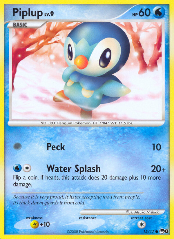 Piplup (15/17) [POP Series 8] | Red Riot Games CA