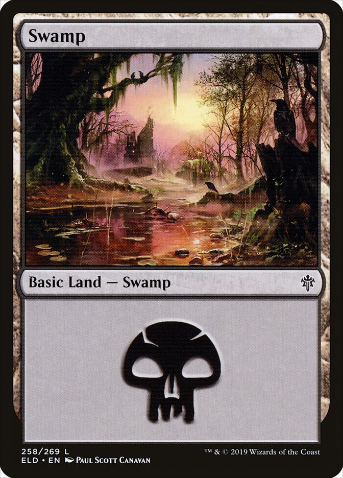 Swamp (258) [Throne of Eldraine] | Red Riot Games CA