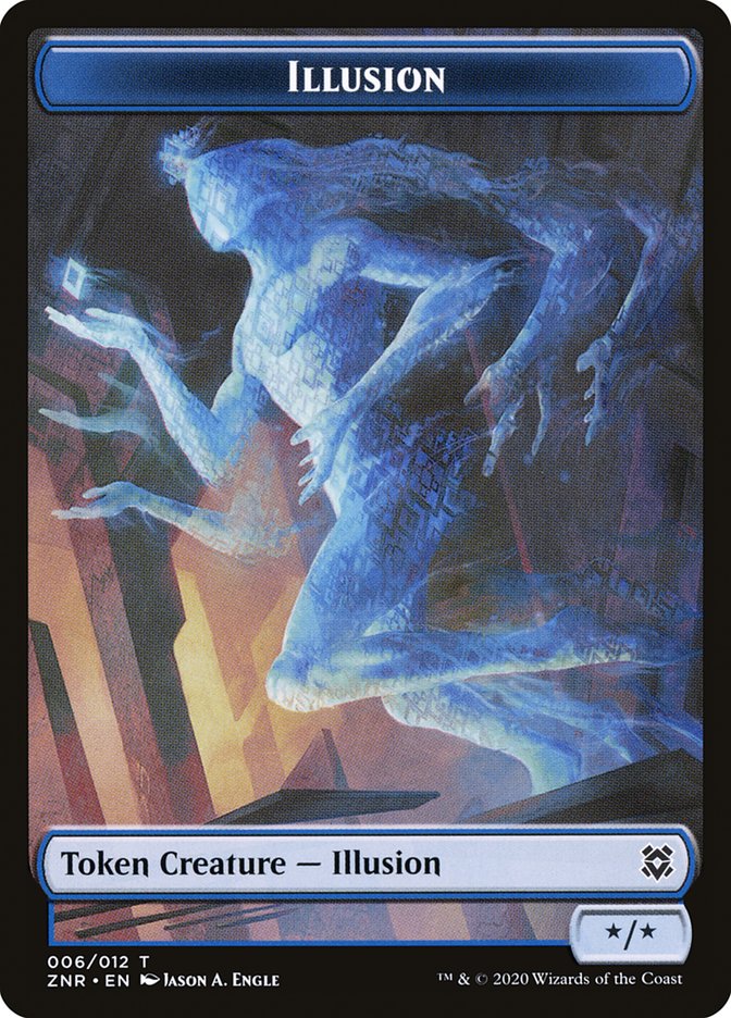 Construct // Illusion Double-Sided Token [Zendikar Rising Tokens] | Red Riot Games CA